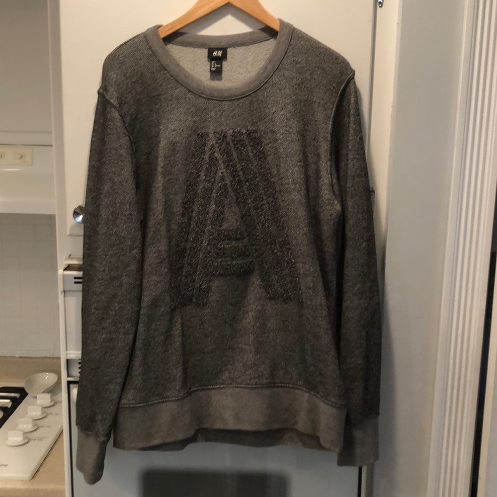 Grey/Silver Crewneck Sweater